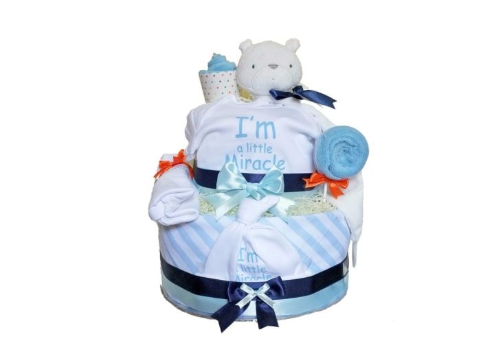Little Miracle Boy Diaper Cake