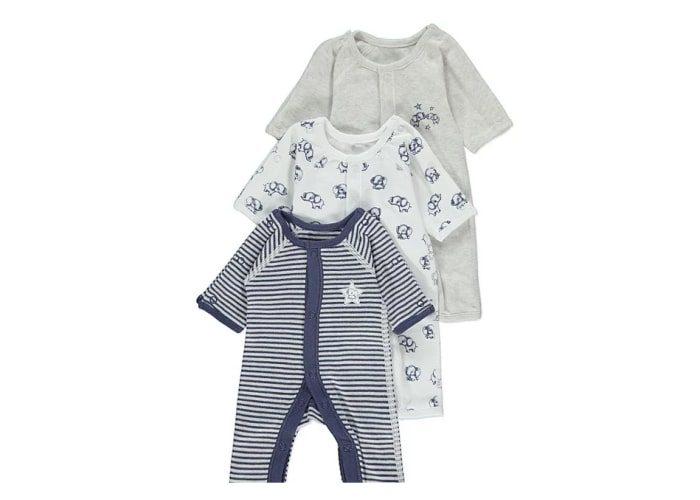 preemie baby boy sleepsuits