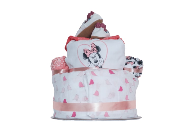 Minnie Mouse diaper cake back