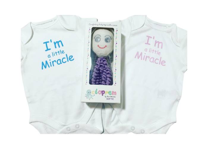 Little Miracle Bodysuits for newborn baby