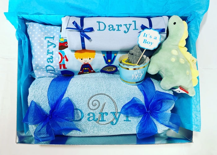 Welcome to the World Baby Boy Personalised Hamper