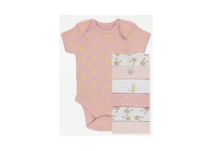 7 pack bunny assorted bodysuits