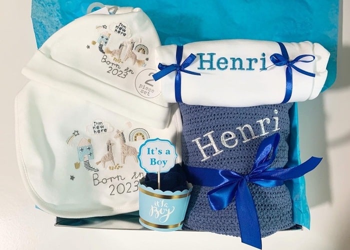 Born in 2023 Welcome Baby Personalised Hamper