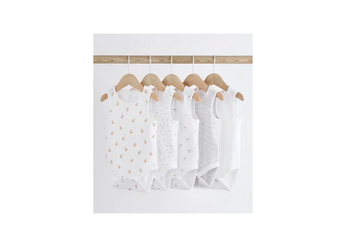 5pc Unisex Preemie Vests 5lb