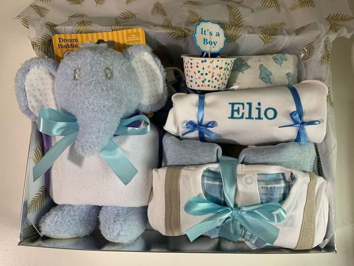 Little Gentleman Personalised Baby Boy Hamper